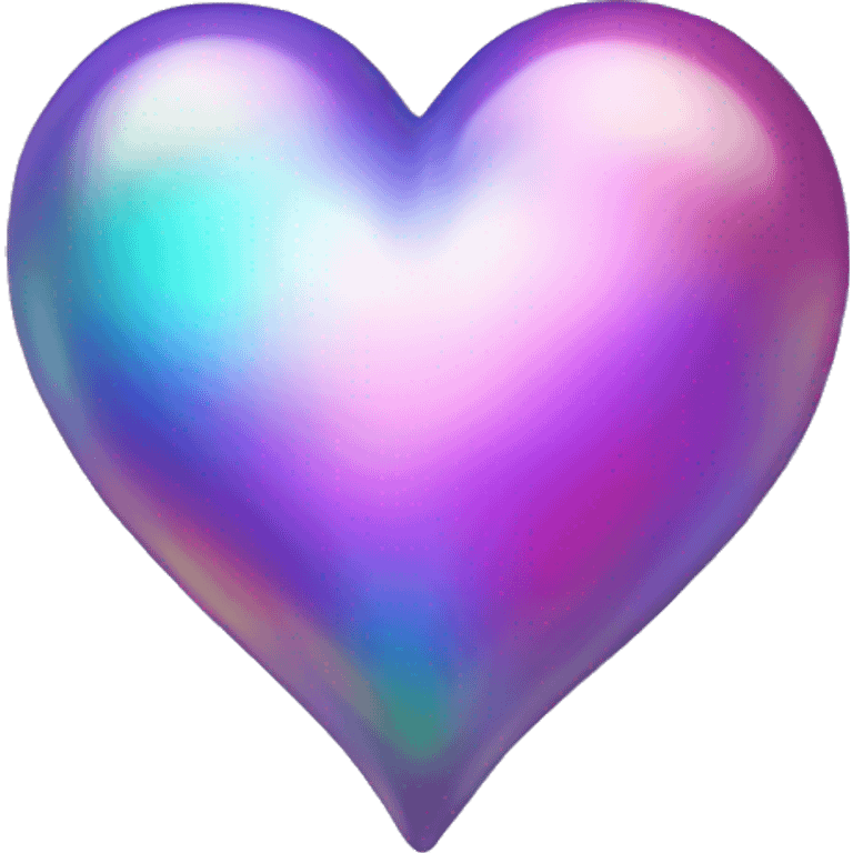 Iridescent heart emoji