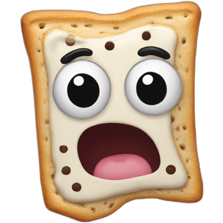 pop tart scared emoji