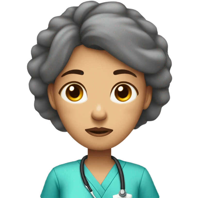 Nurse wishing to sleep emoji