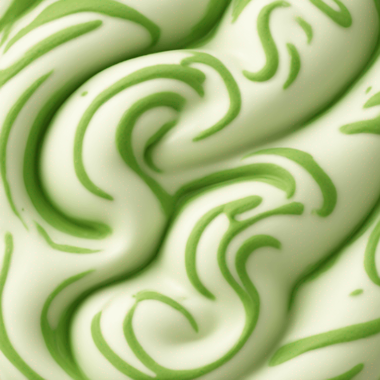 vanilla matcha swirl ice cream  emoji