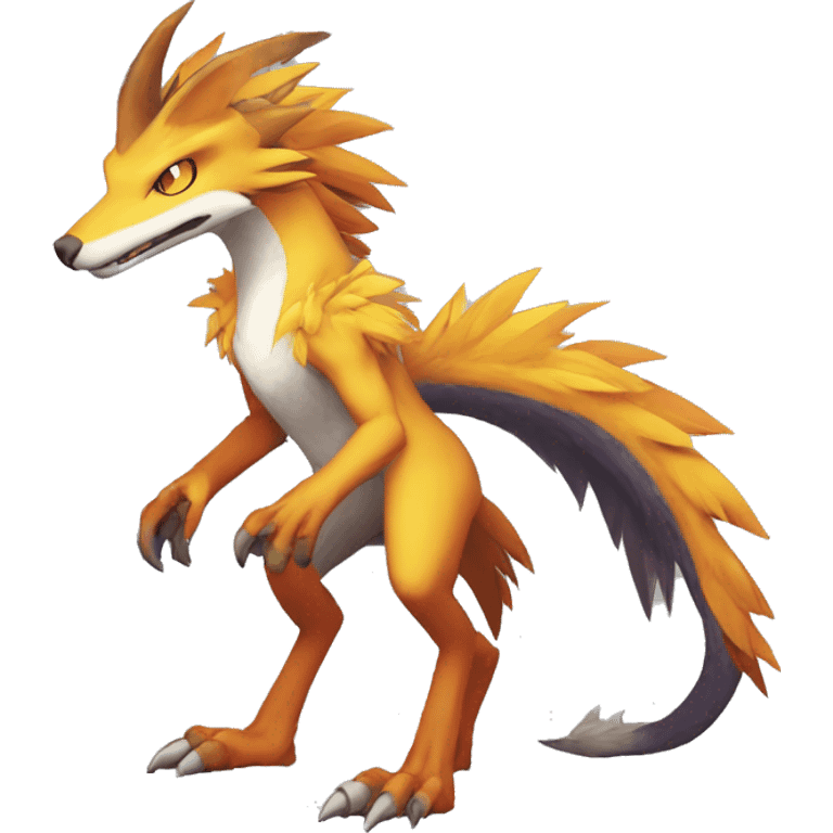 Lombax-Sergal-Vernid-Fakemon full body emoji