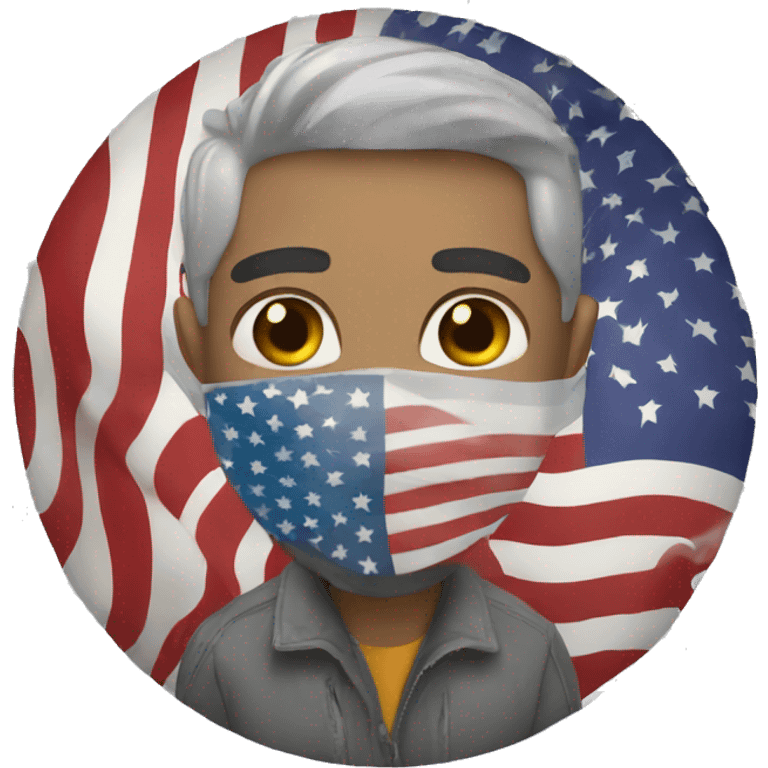 foreign expat in USA emoji