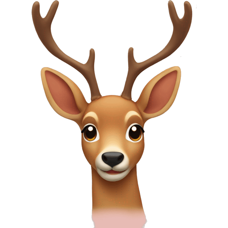 deer waving hello emoji