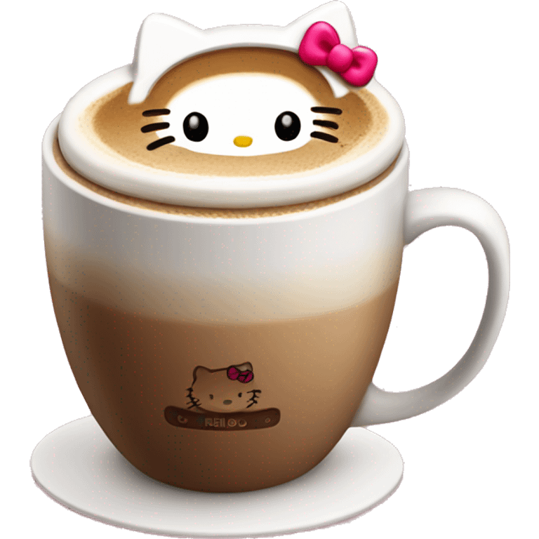 Hello kitty coffee  emoji