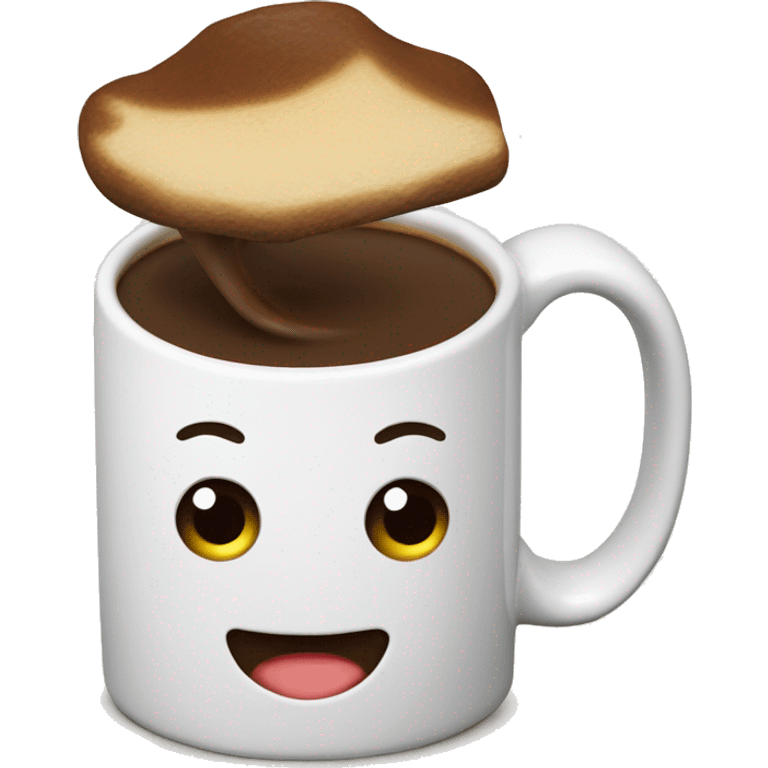 mug de café en forme de caca emoji