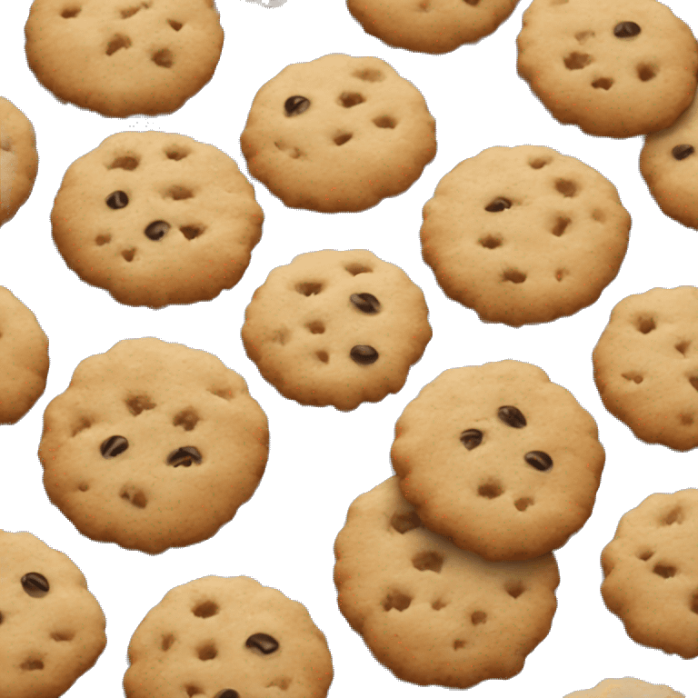 Iced oatmeal cookies  emoji