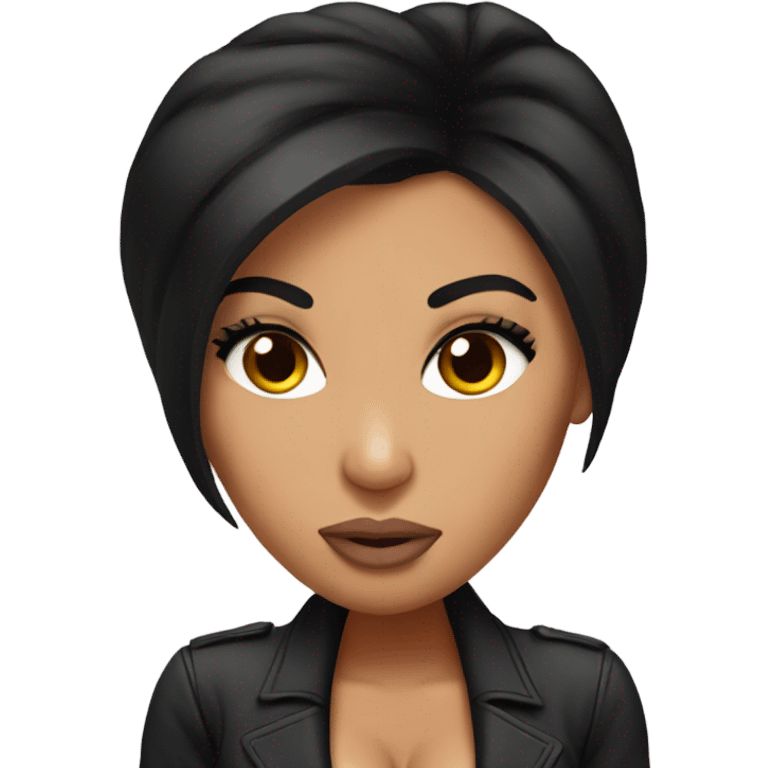 Kim Kardashian with big head  emoji