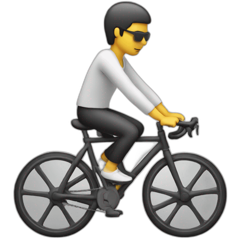 person coding on bicycle emoji