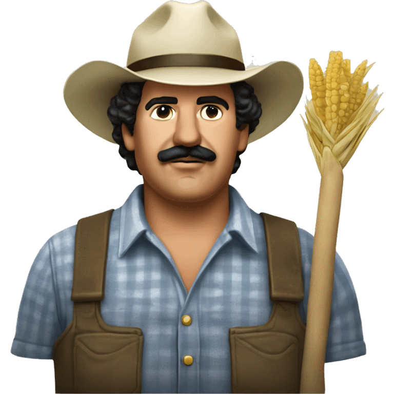 pablo escobar as a farmer emoji