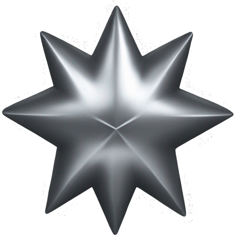 Metal star 4-spike emoji