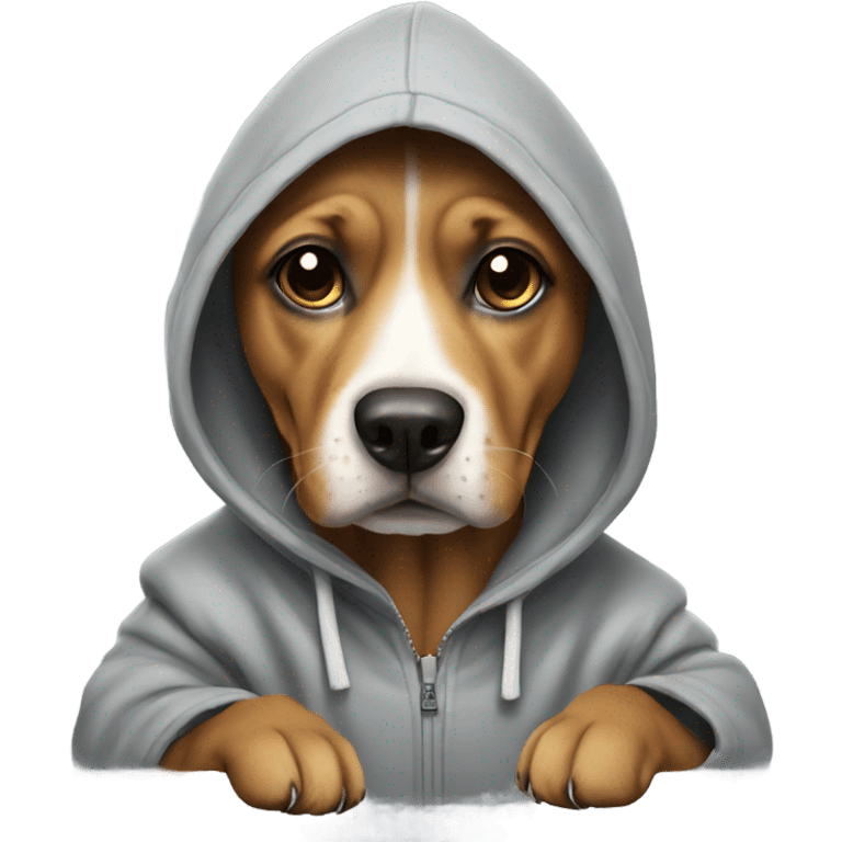 dog wearing a hoodie  emoji