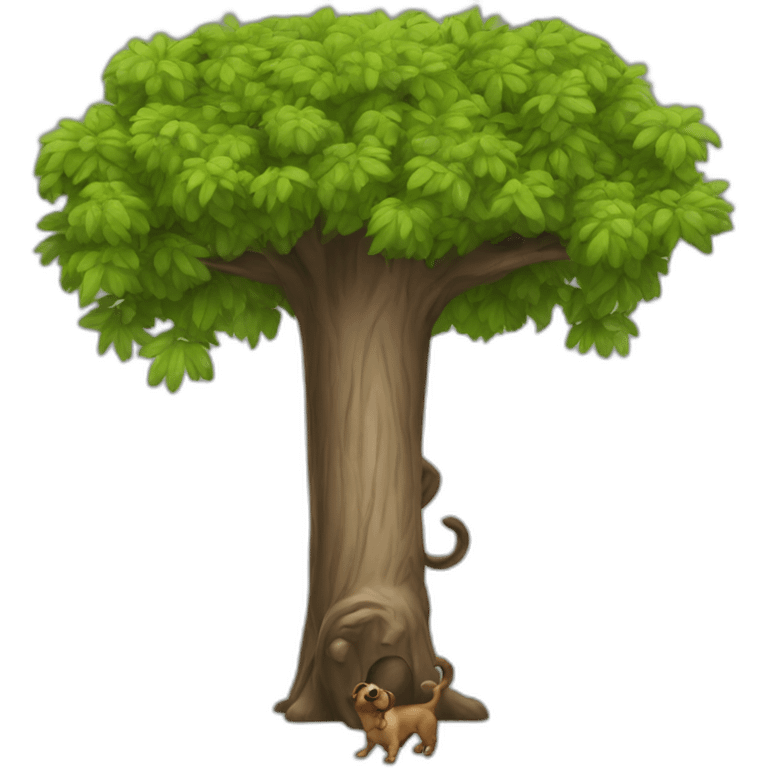 dog-eating-tree emoji