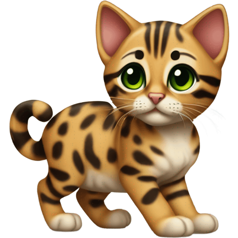 Bengal kitten emoji