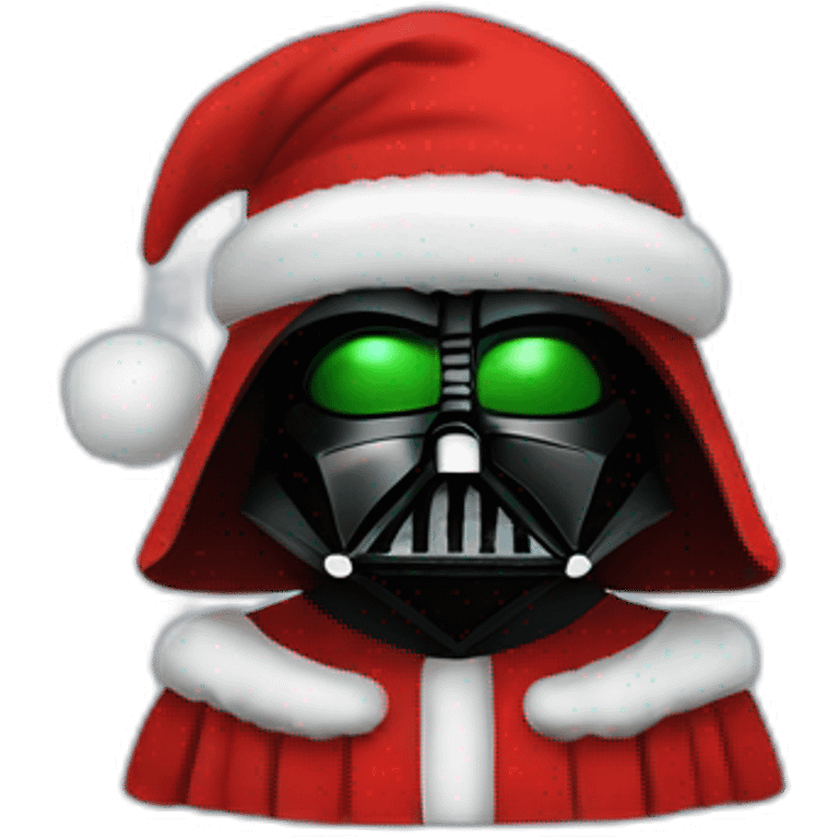 Darth Vader as Santa Claus emoji