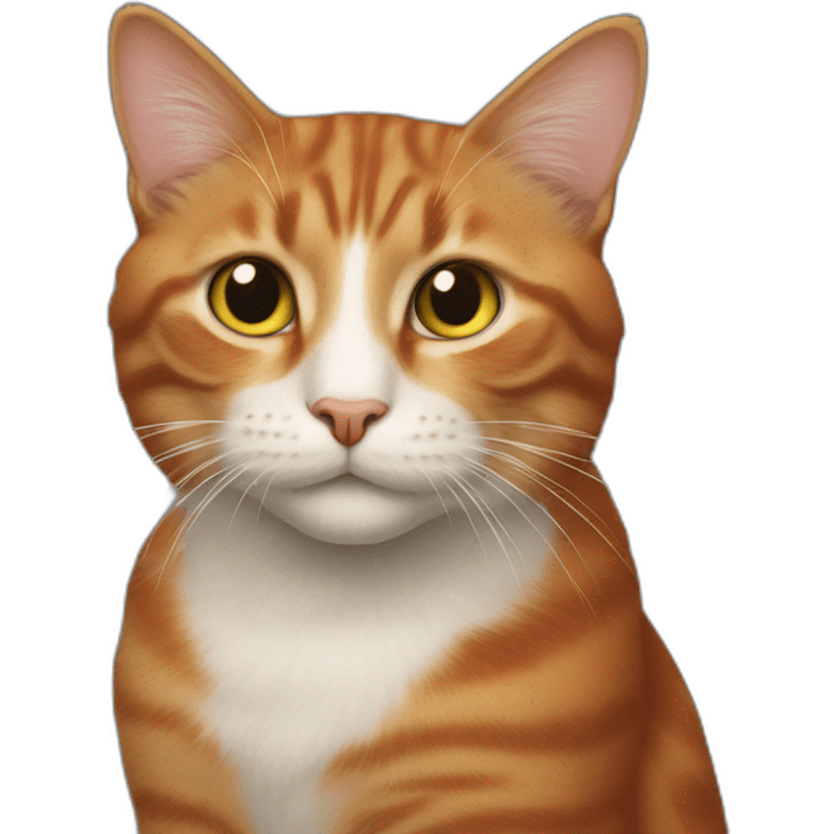 Morris the red intelligent cat emoji