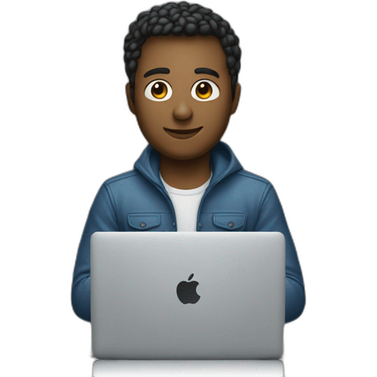 developer with macbook emoji