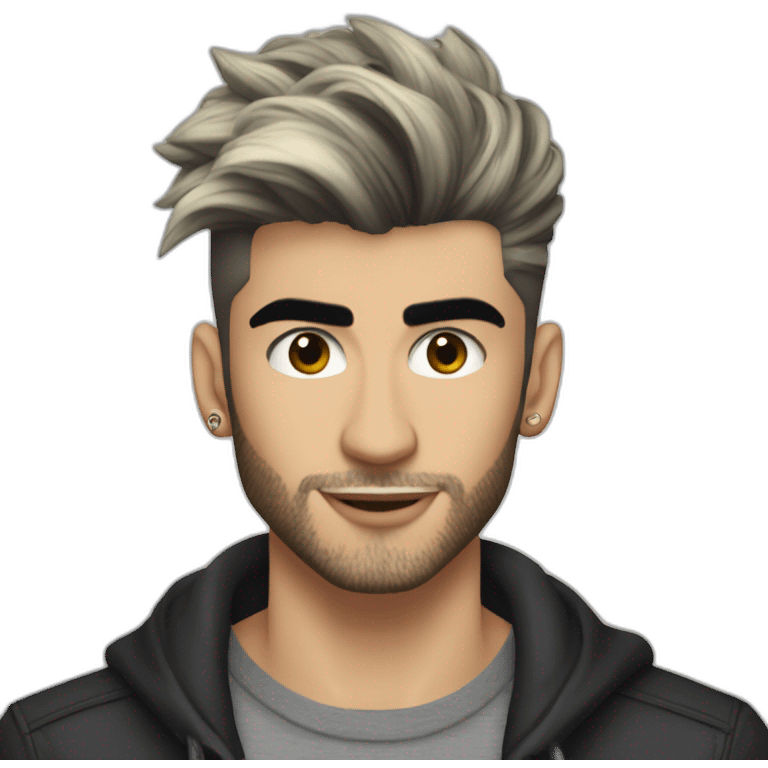 Zayn malik cheveux rasé emoji