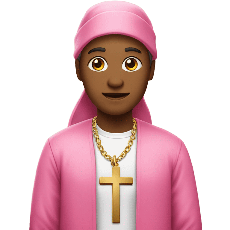 Pink Christian emoji