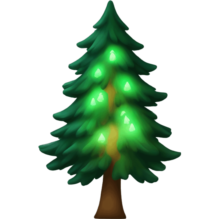 pine tree glowing emoji