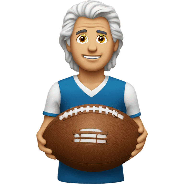 Daniel Boone with a football  emoji