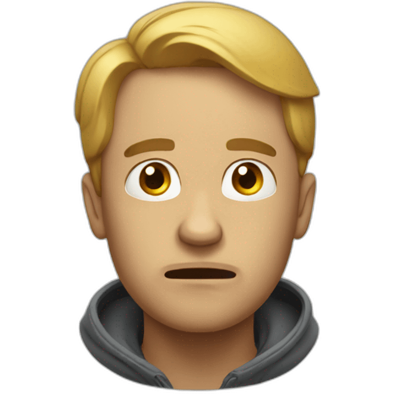 Man having existential crisis emoji