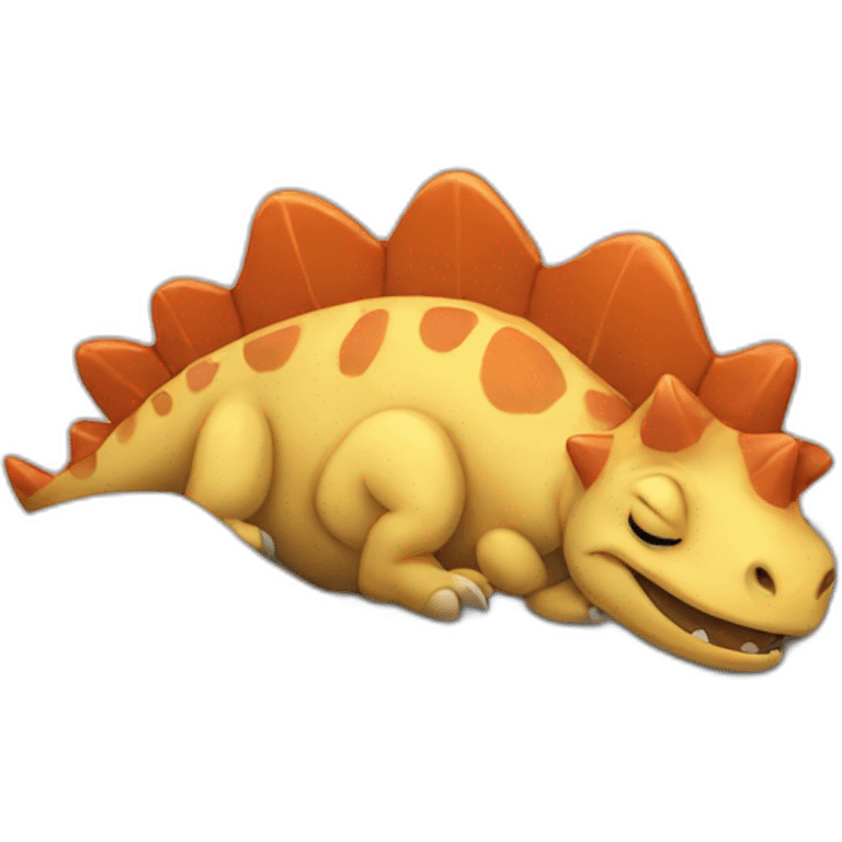 dino sleeping emoji