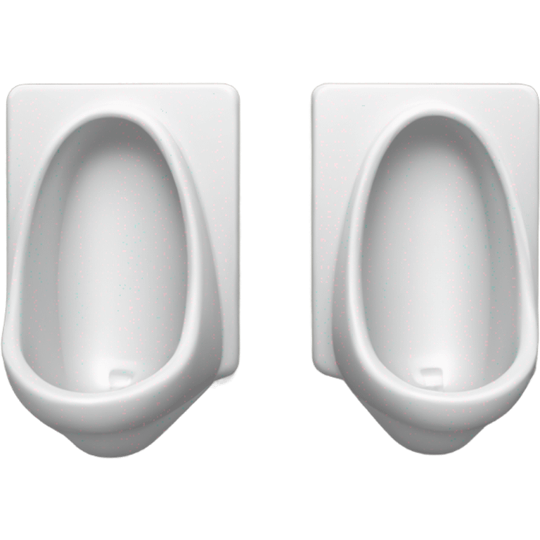 A couple urinals ina public restroom emoji