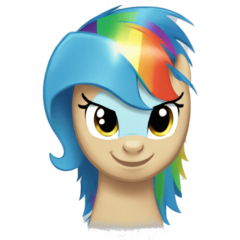 Rainbow dash my little pony emoji