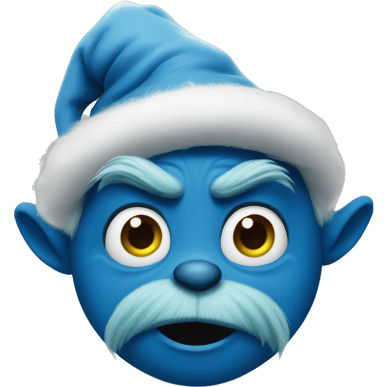 Blue grinch  emoji