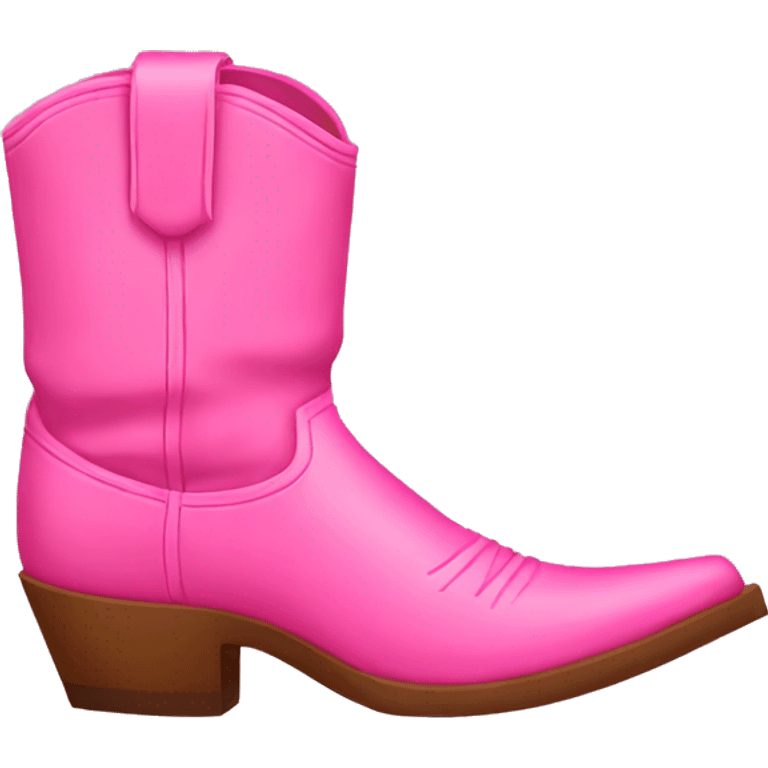 Pink cowboy boots emoji