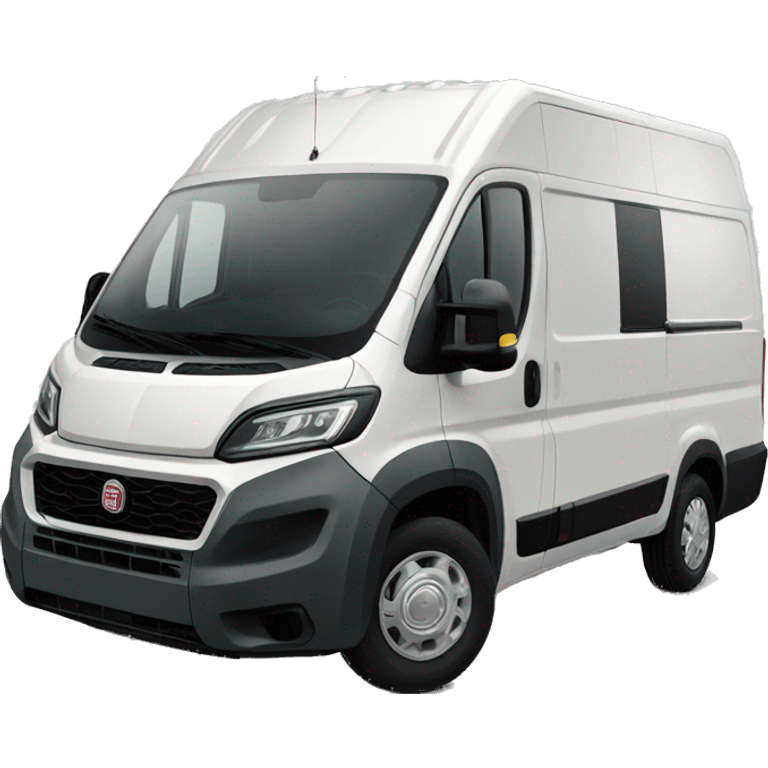 Fiat Ducato with plataform emoji