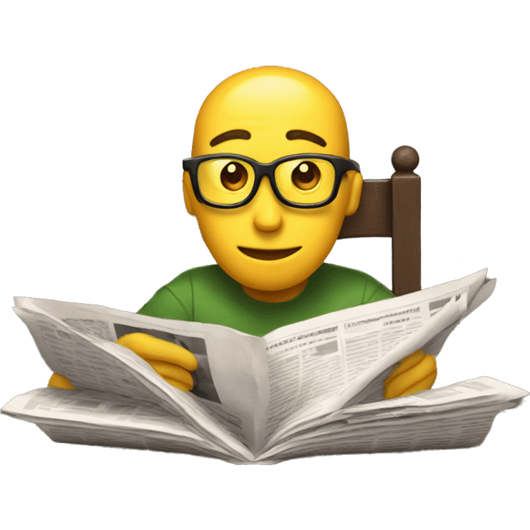 reading a newspapedr emoji