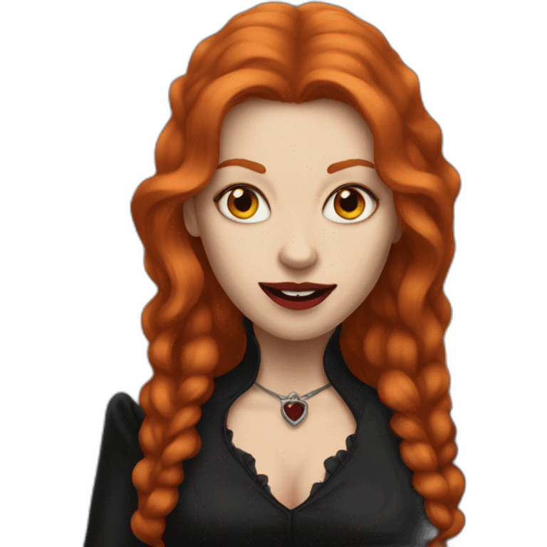 Woman vampire ginger emoji