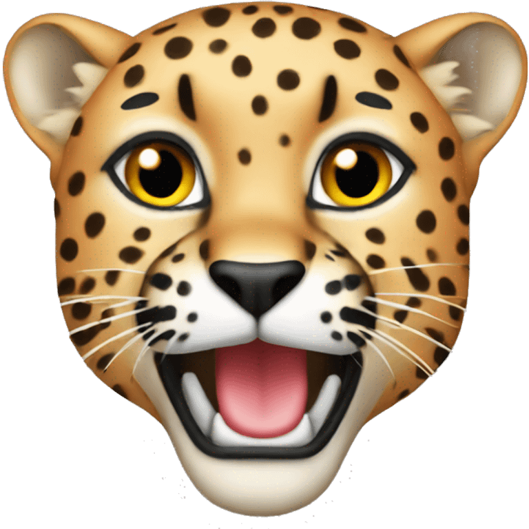 red wild cheetah emoji