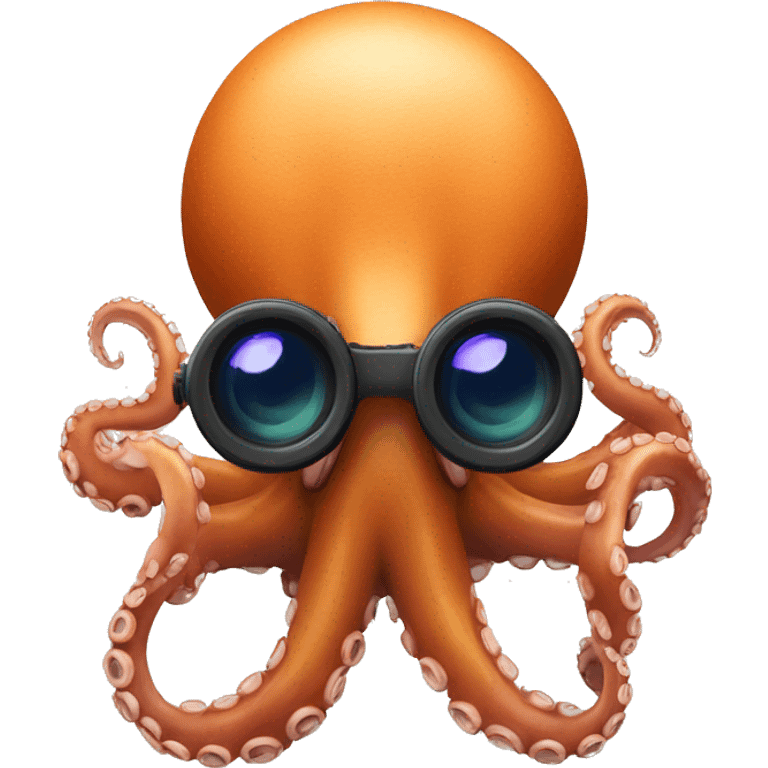 octopus with binoculars emoji