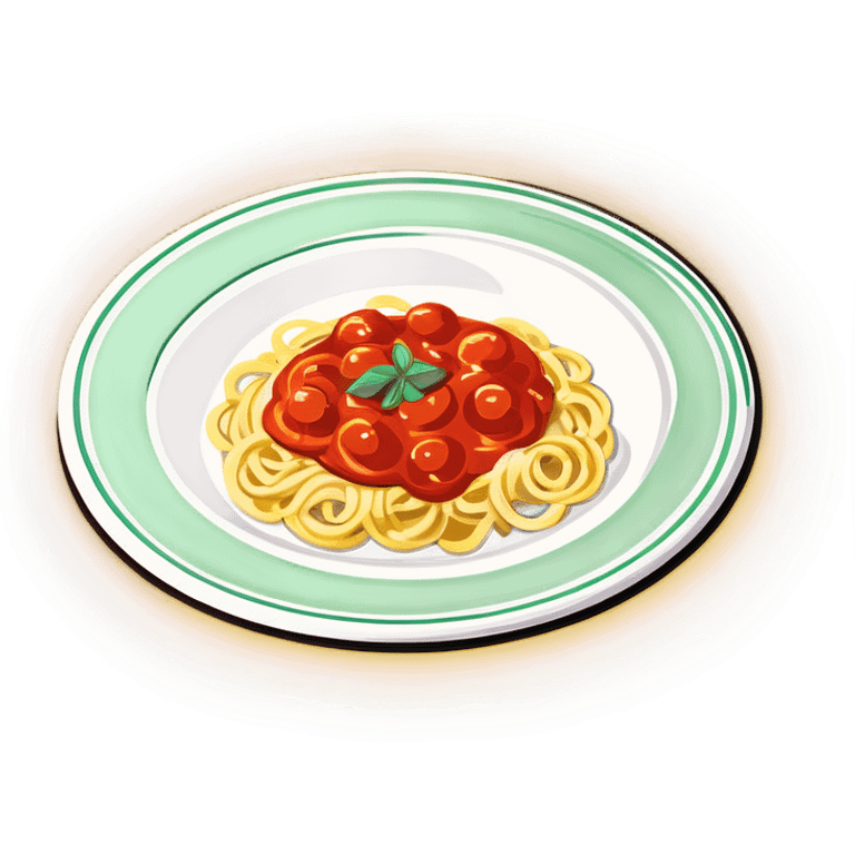 Italian dinner plate emoji