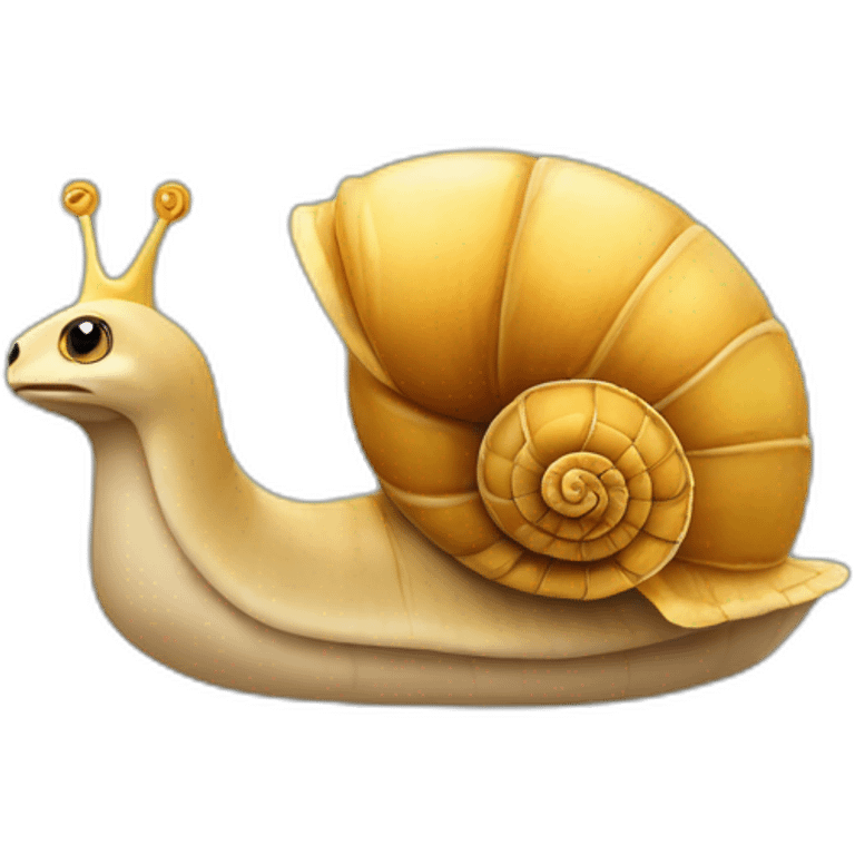 Caracol con corona emoji