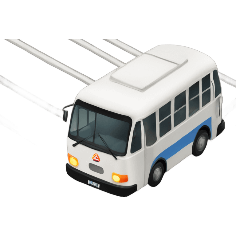 Bus on Tram tracks emoji