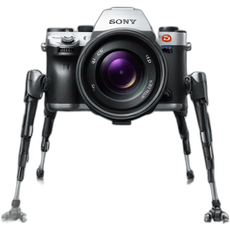 Sony camera on six robotic legs emoji