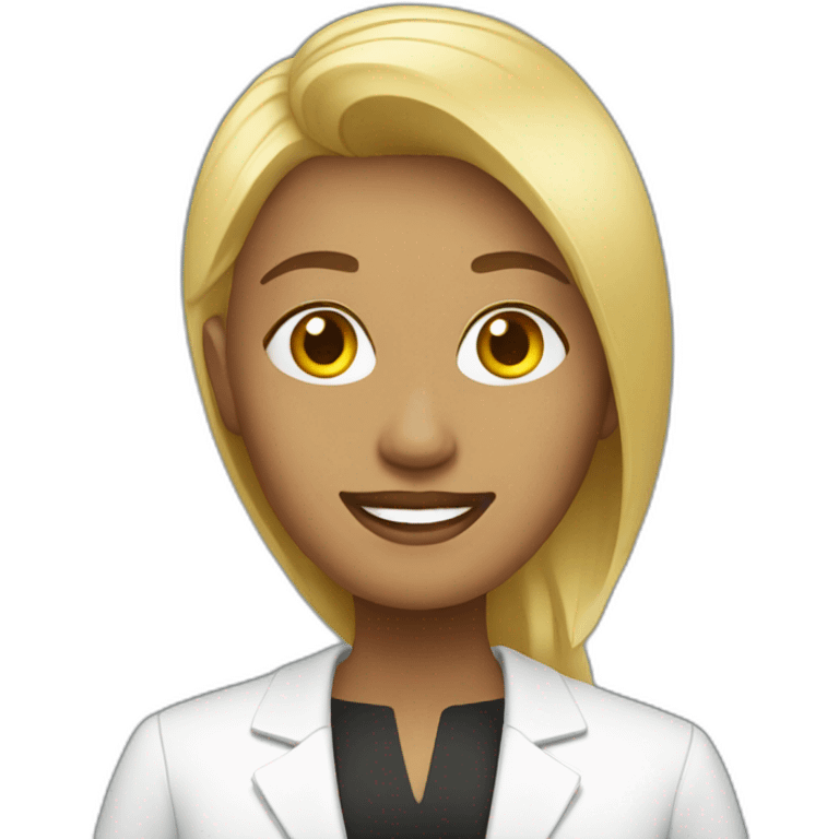 blonde pastor woman emoji