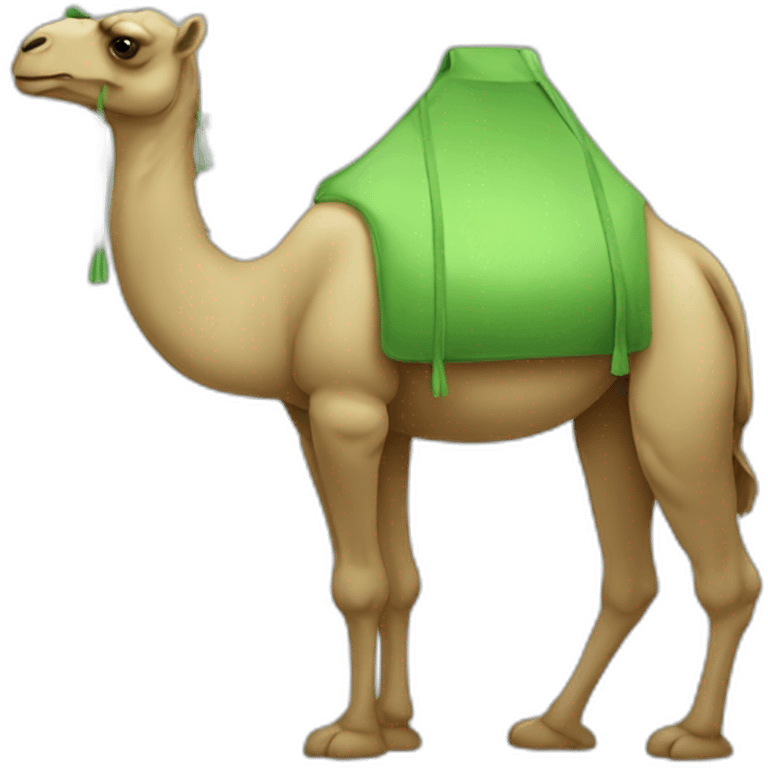 Green camel emoji