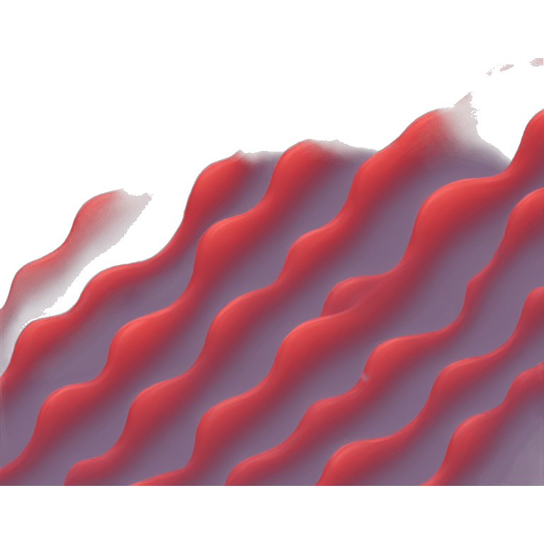 Red ocean wave emoji