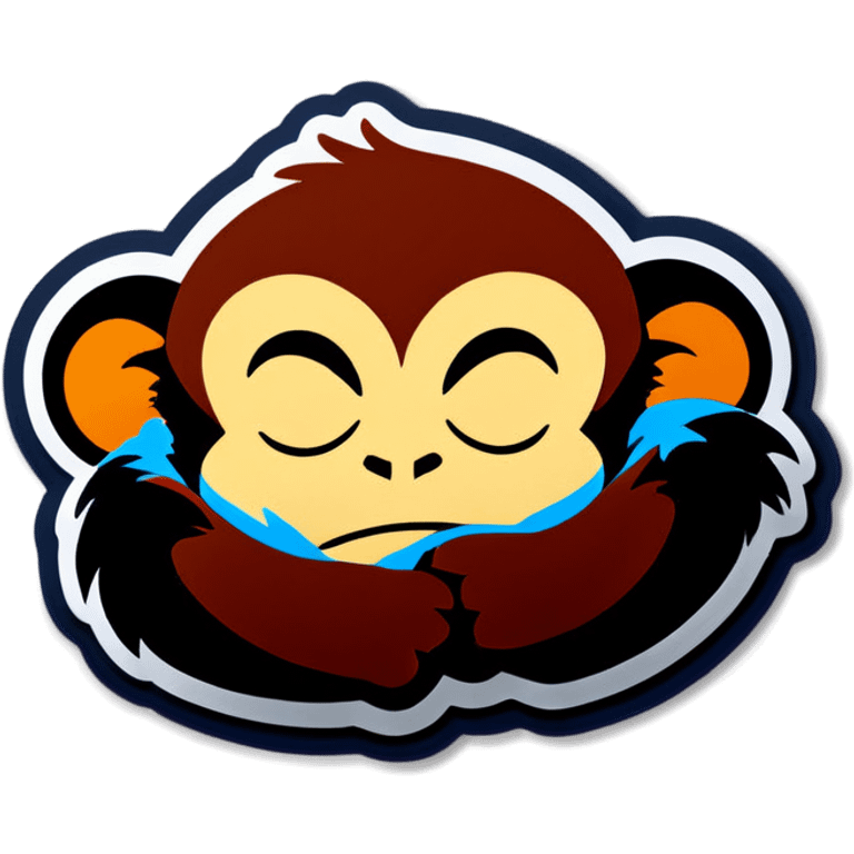 monkey sleeping emoji