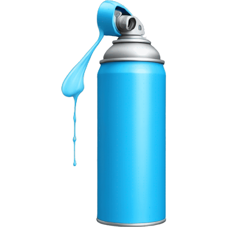 spray can color  blue emoji