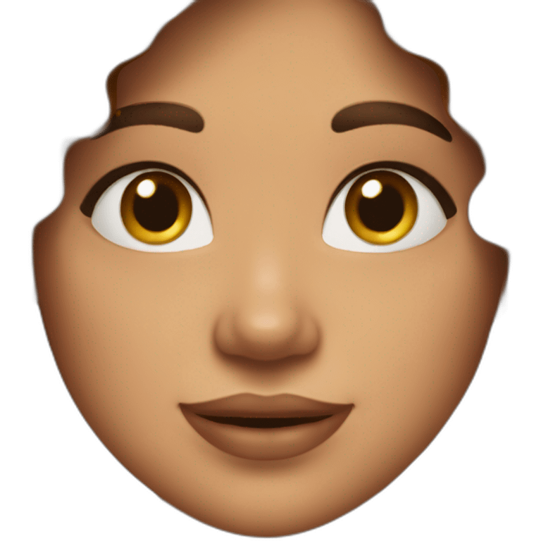 plus size women with freckles and wavy brown hair smiling emoji