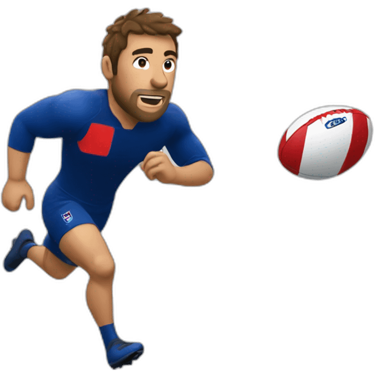 french rugby player running emoji