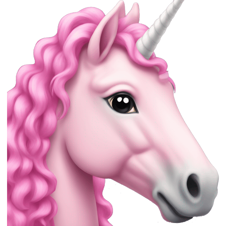 A pink unicorn emoji