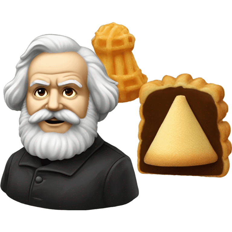 Karl Marx with Pandoro  emoji