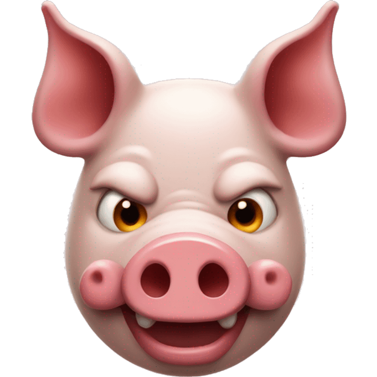 A Pig with devil horns.  emoji