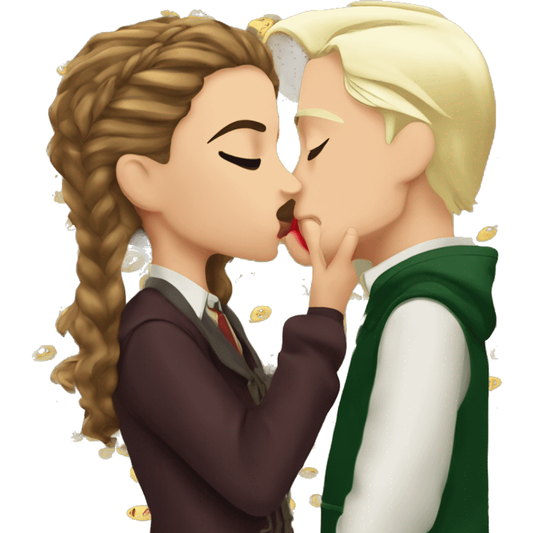 Hermione Granger kissing Draco Malfoy emoji